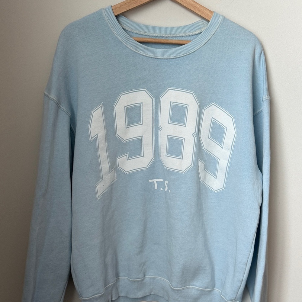 Taylor Swift Light Blue Crewneck Sweater